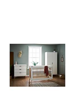 Product photograph of Obaby Maya Mini 3 Piece Room Set - White Natural from very.co.uk