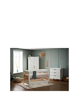 Product photograph of Obaby Maya 3 Piece Room Set - White Natural from very.co.uk