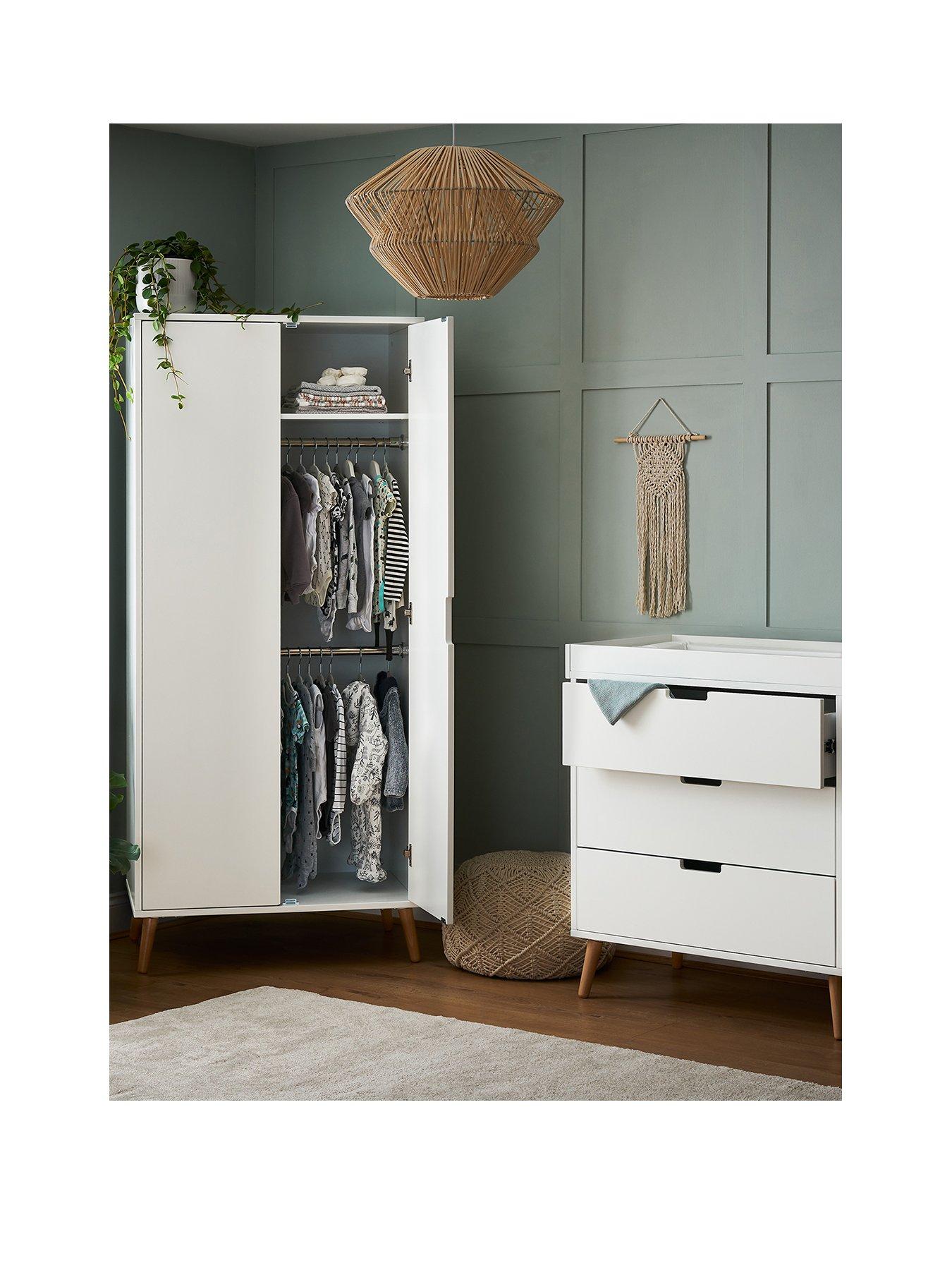 Image 2 of 7 of Obaby Maya 3 Piece Room Set - White/Natural