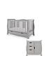  image of obaby-stamford-luxe-2-piece-nursery-furniturenbsproom-set-taupe-grey