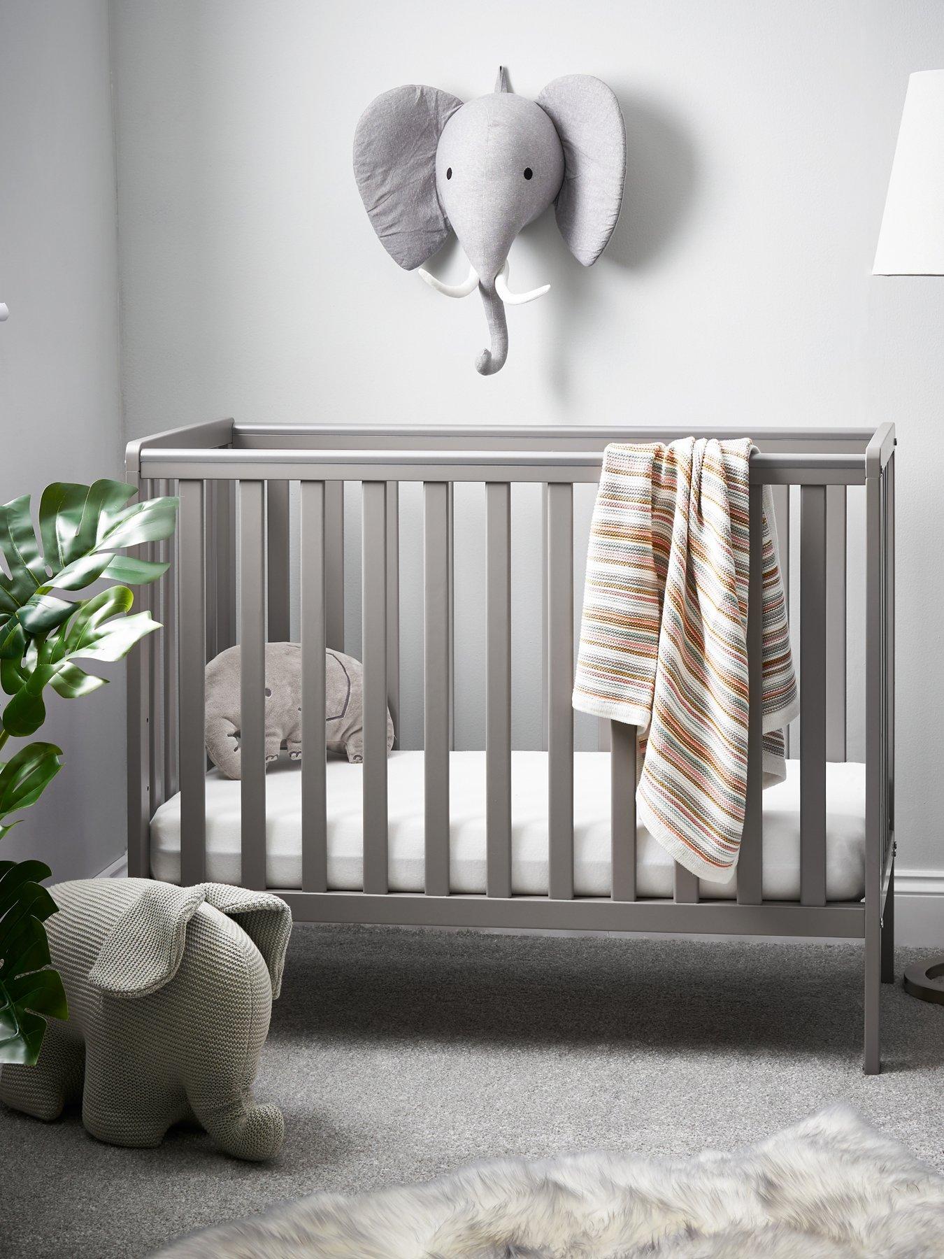 Obaby Bantam Space Saver Cot  &  Fibre Mattress