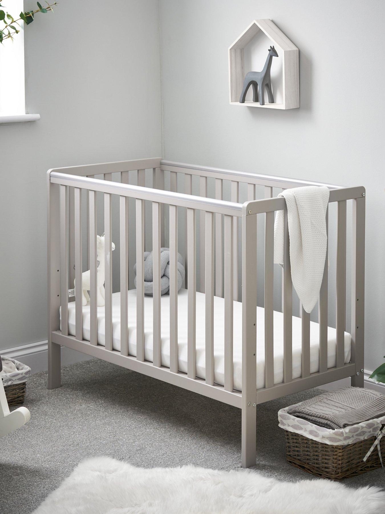 Obaby Bantam Space Saver Cot  &  Fibre Mattress