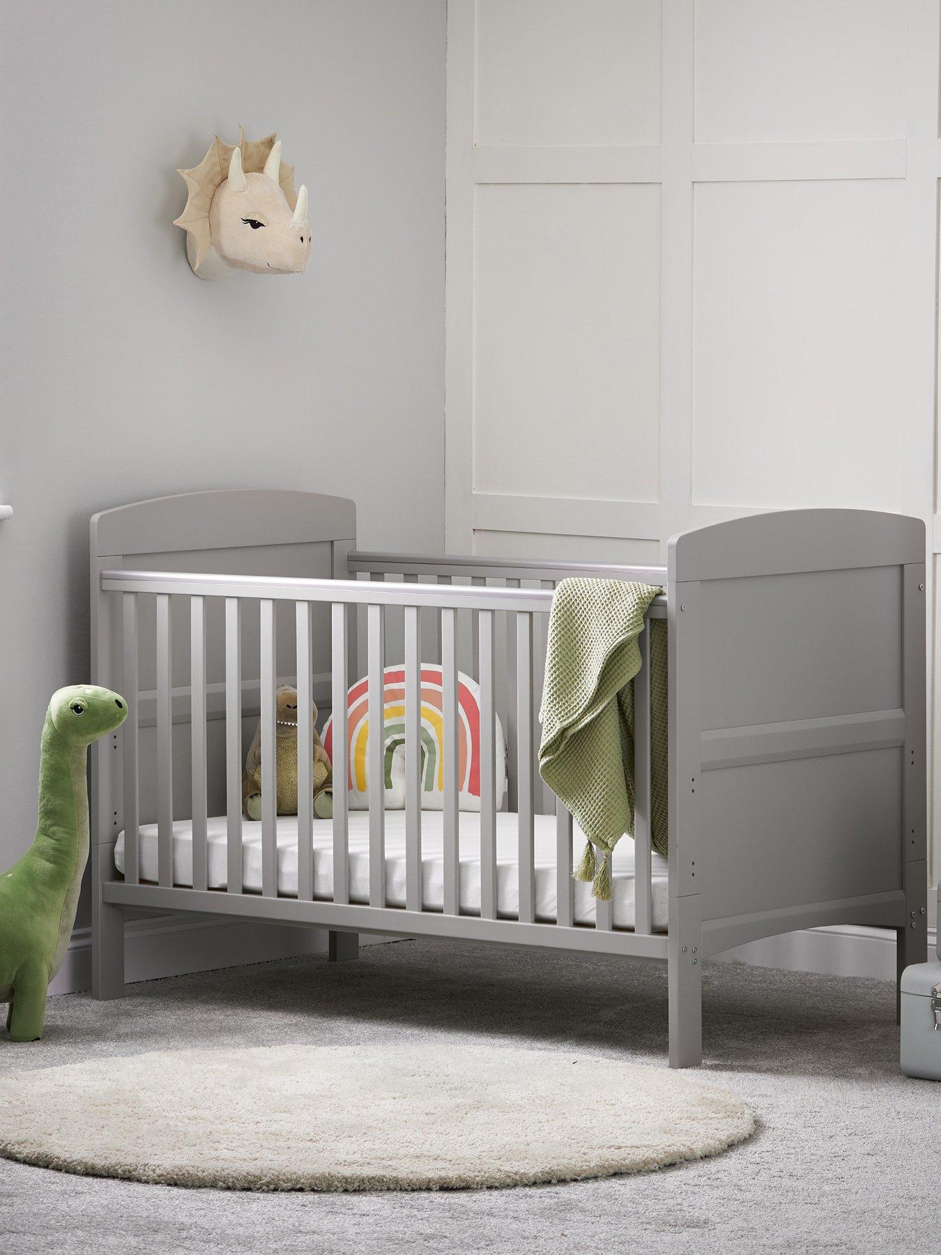 Obaby Grace Cot Bed Warm Grey Very