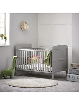 Product photograph of Obaby Grace Cot Bed - Warm Grey from very.co.uk