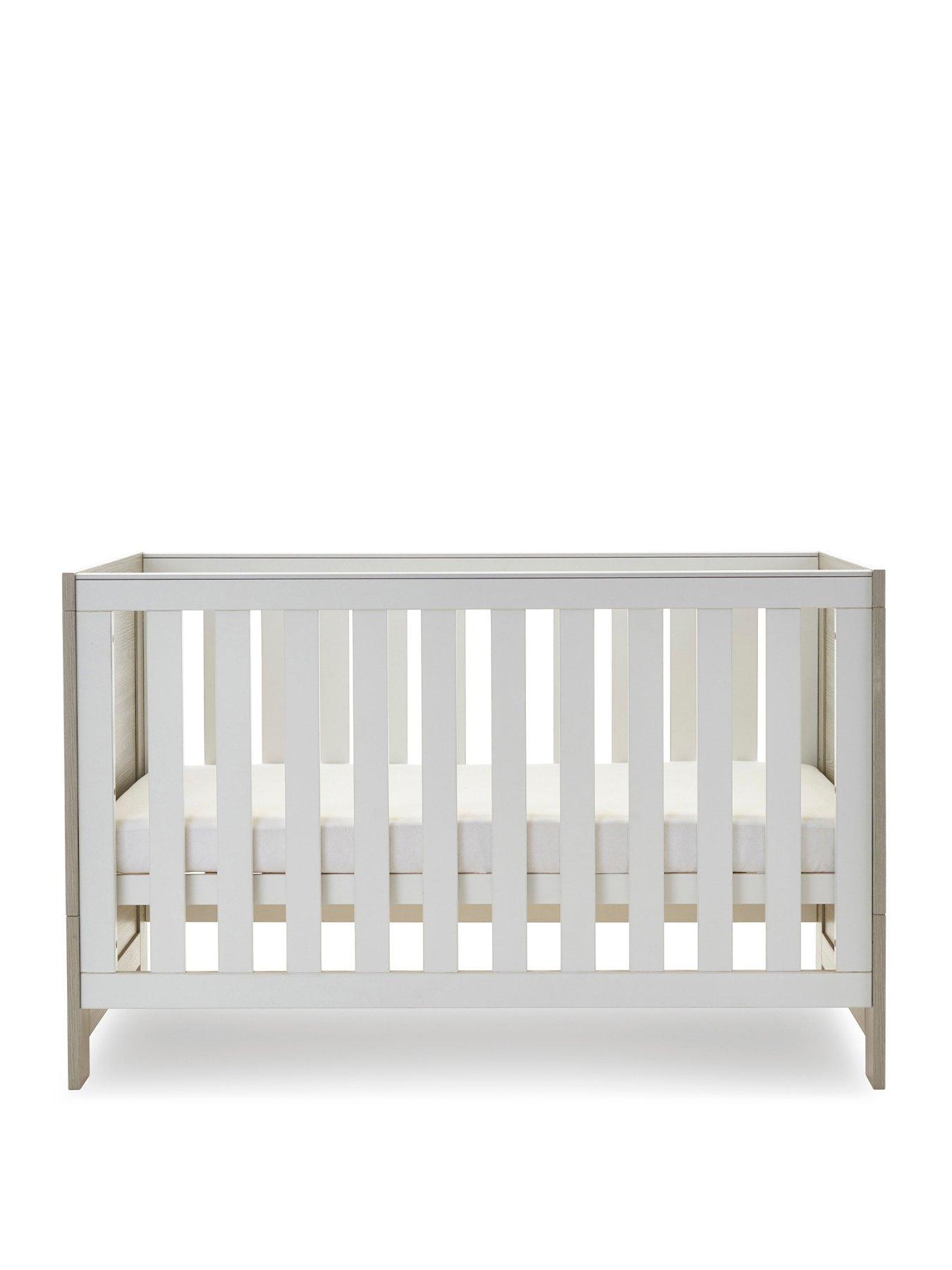 Image 2 of 5 of Obaby Nika Cot Bed - Grey Wash/White