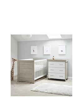 Product photograph of Obaby Nika 2 Piece Room Set - Grey Wash White from very.co.uk