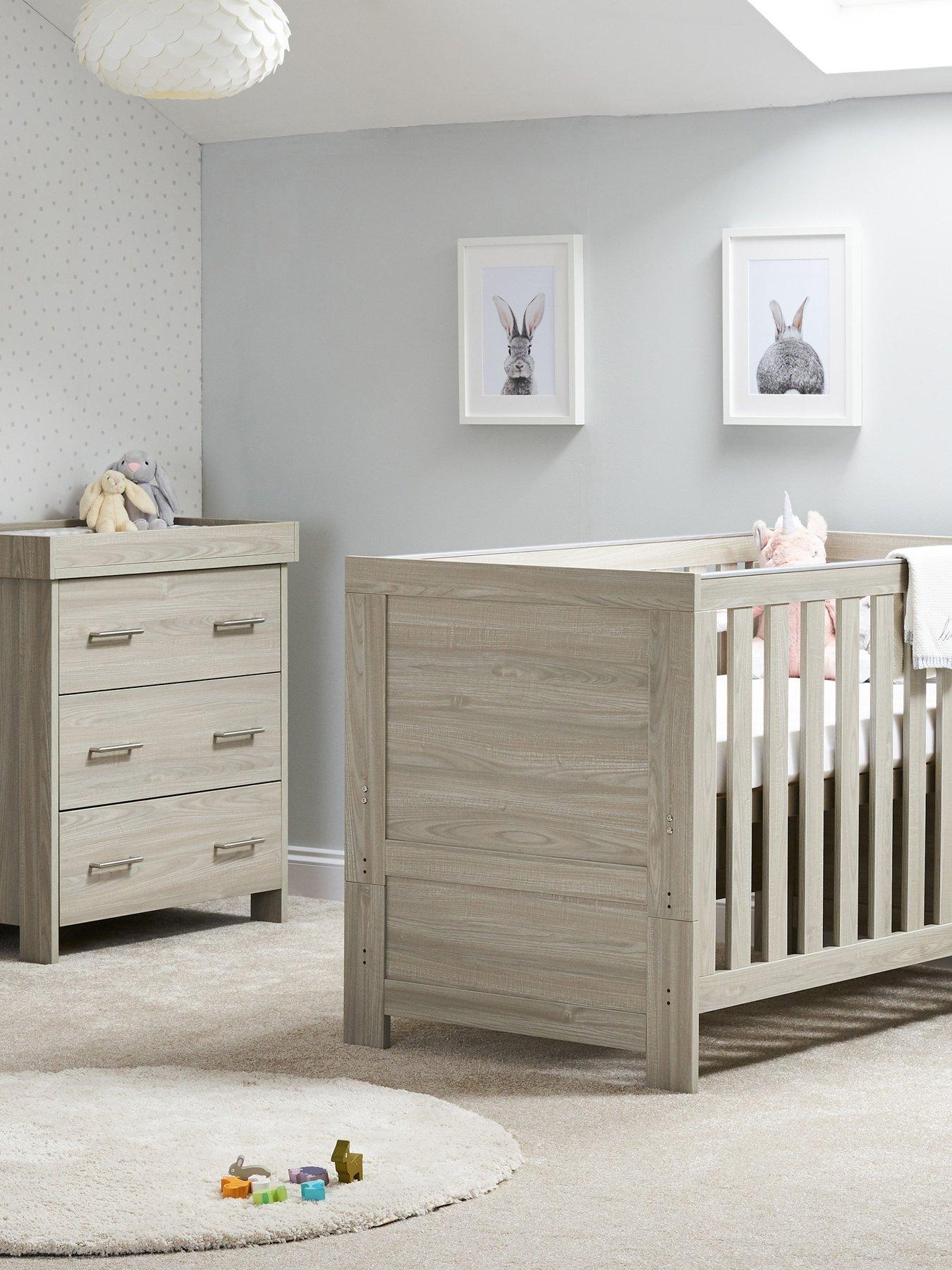 Product photograph of Obaby Nika 2 Piece Room Set - Grey Wash from very.co.uk