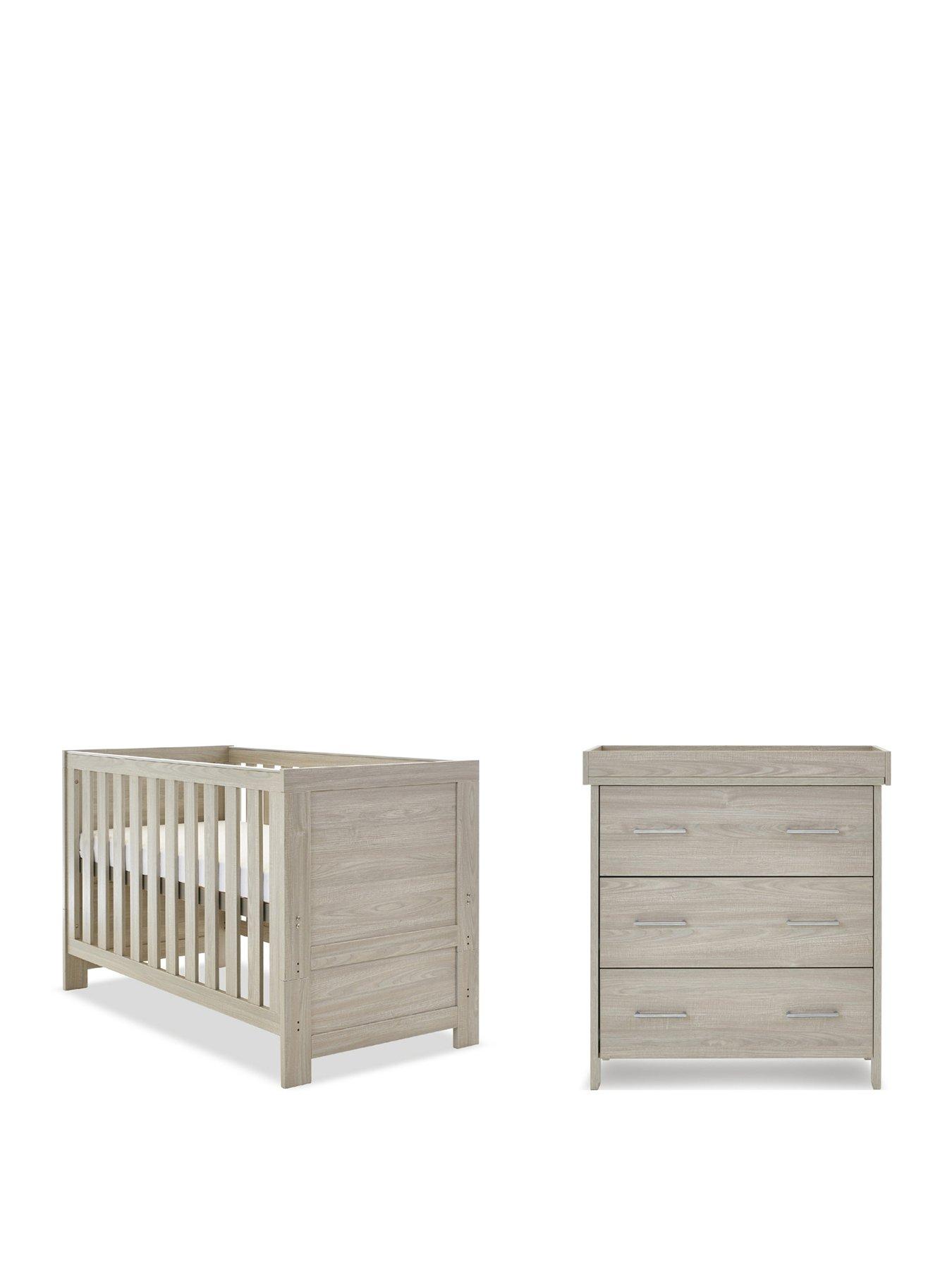 Image 2 of 7 of Obaby Nika 2 Piece Room Set - Grey Wash
