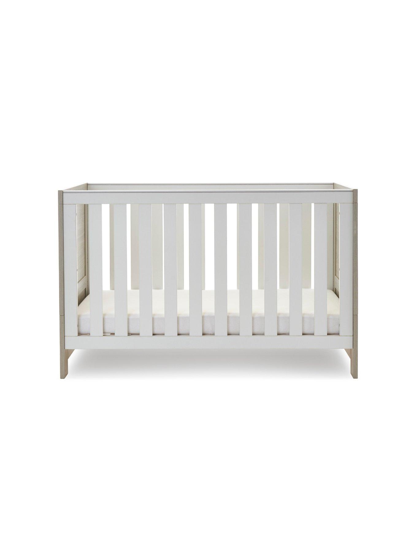 Image 2 of 6 of Obaby Nika 3-Piece Room Set - Grey Wash/White