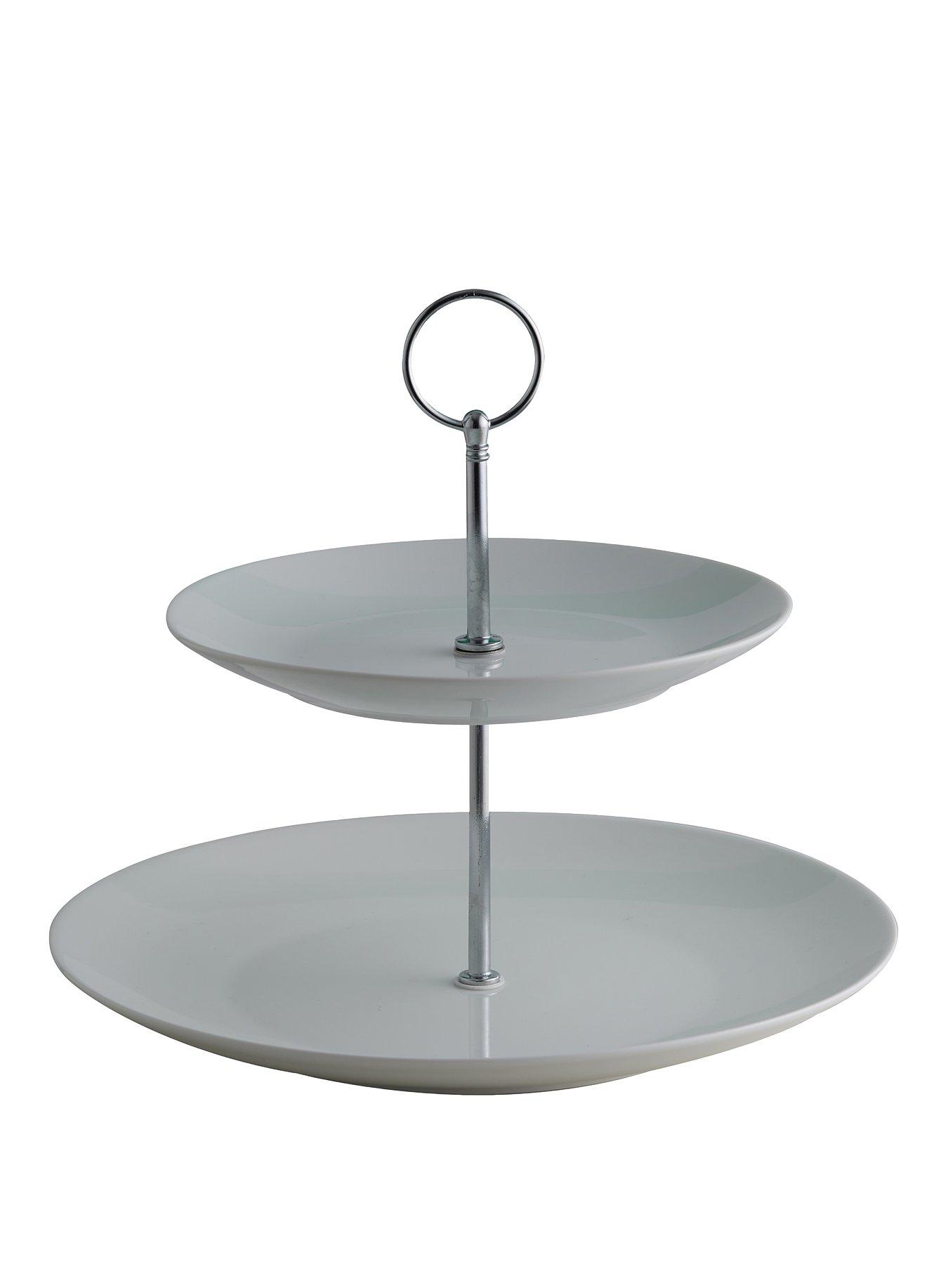 Product photograph of Price Kensington Simplicity 2 Tier Cake Stand from very.co.uk