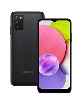 Samsung Galaxy A03s Android Smartphone, 6.5-inch Infinity-V HD+ Display, 3GB RAM and 32GB of expandable internal memory, 5,000 mAh battery, Black [UK Version]