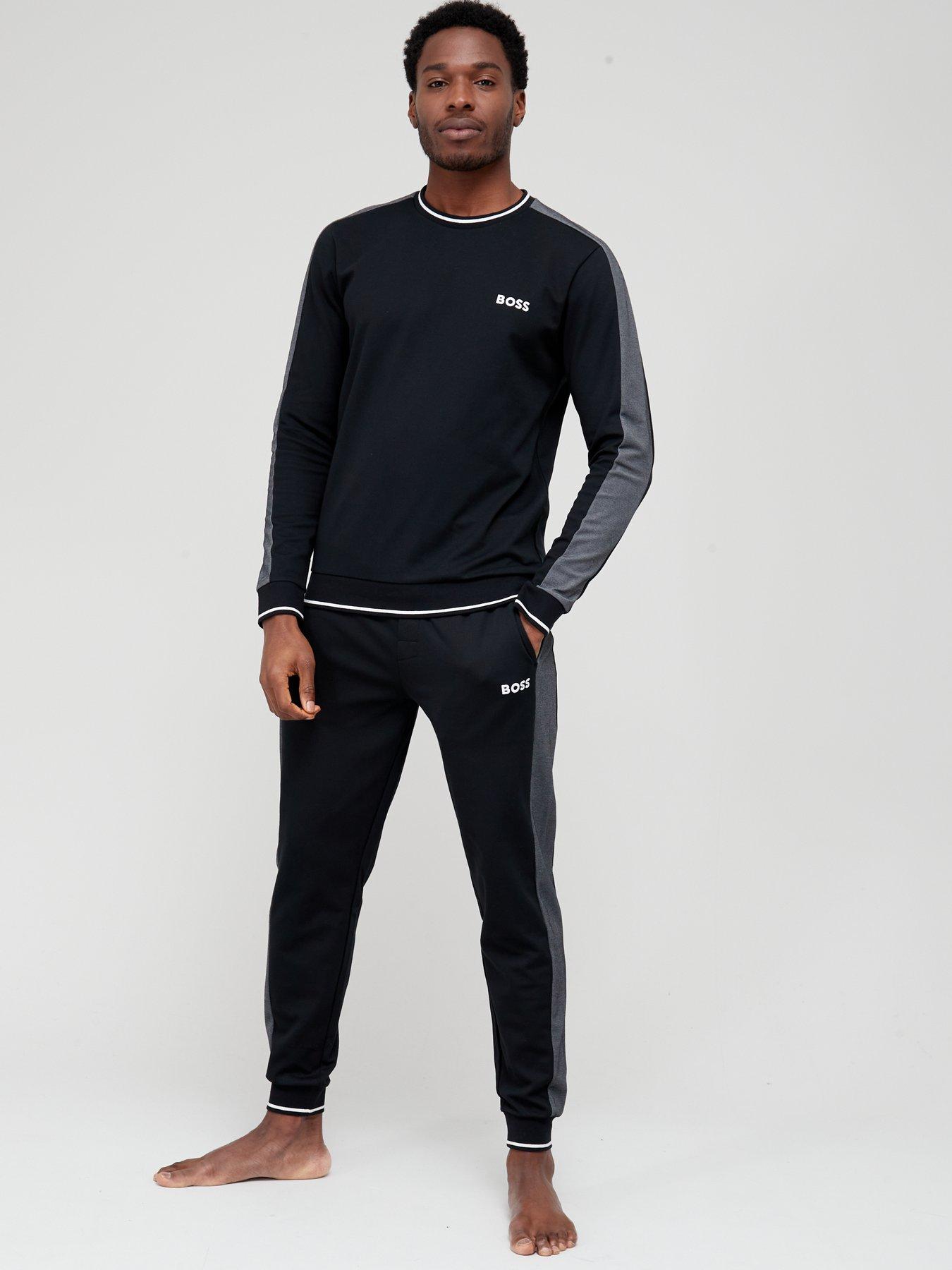 Men Bodywear Tracksuit Lounge Sweatshirt - Black
