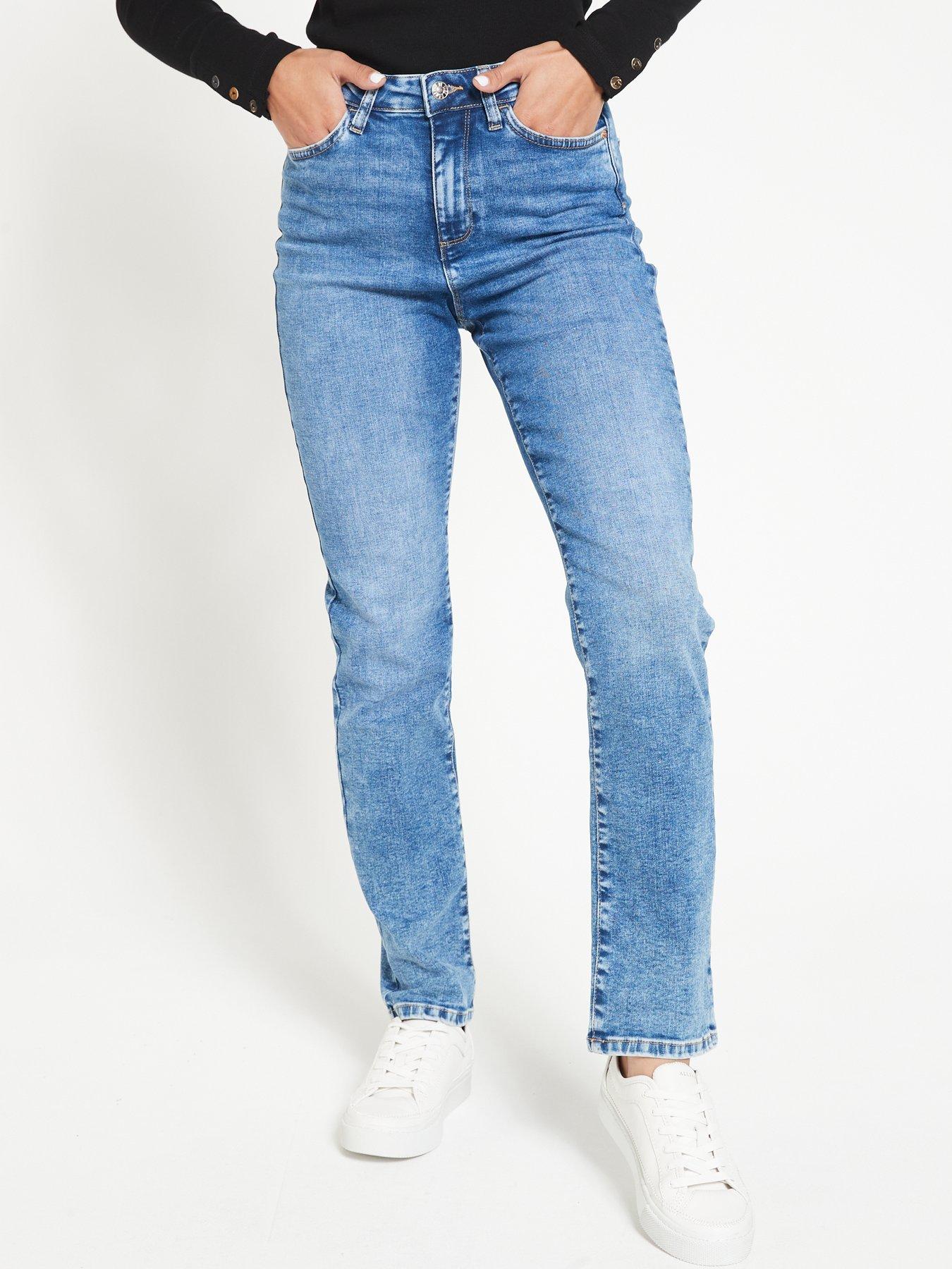 Image 1 of 5 of Everyday Authentic Wash Straight Leg Jean With Stretch - Midi Wash
