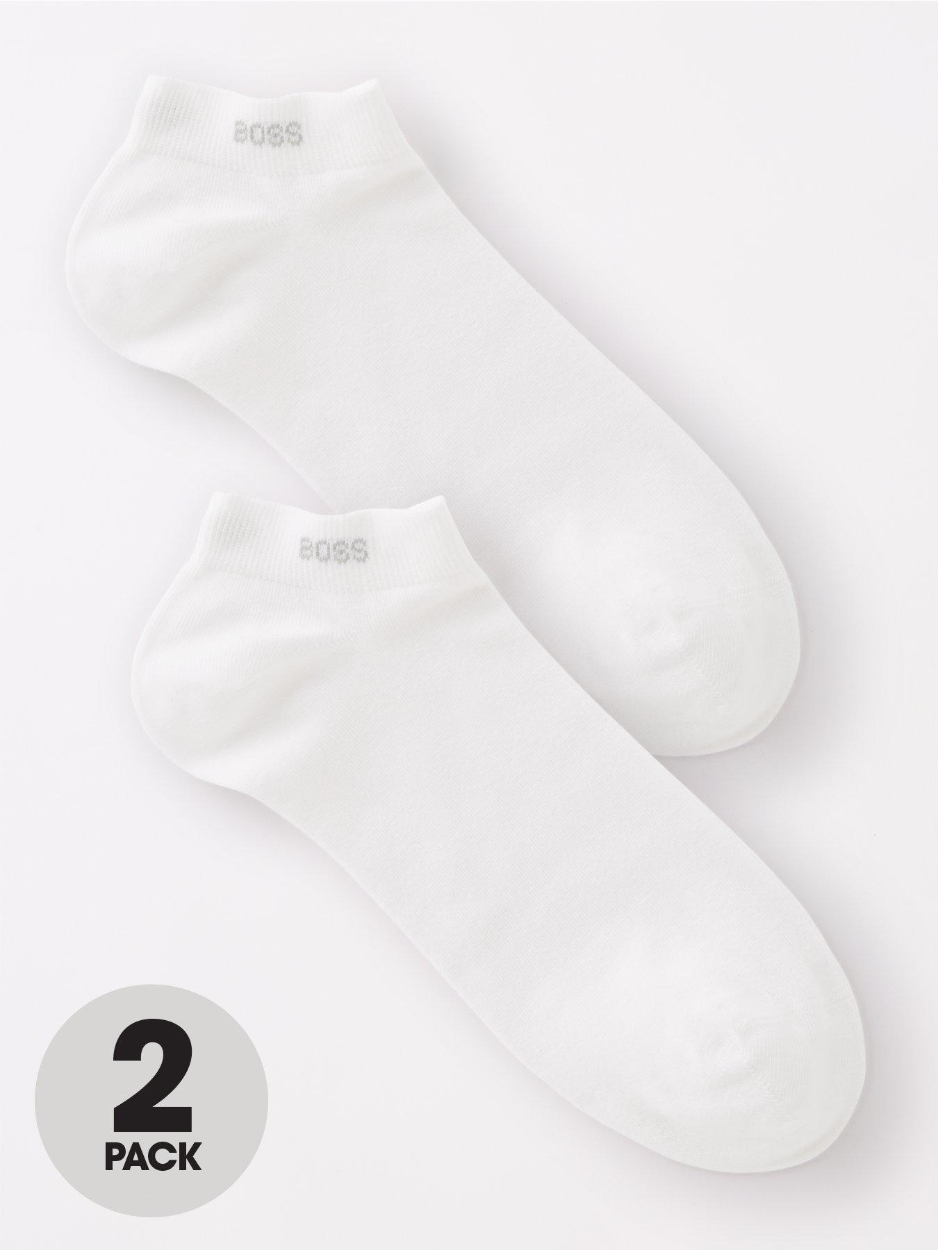undefined 2 Pack Trainer Liner Socks - White