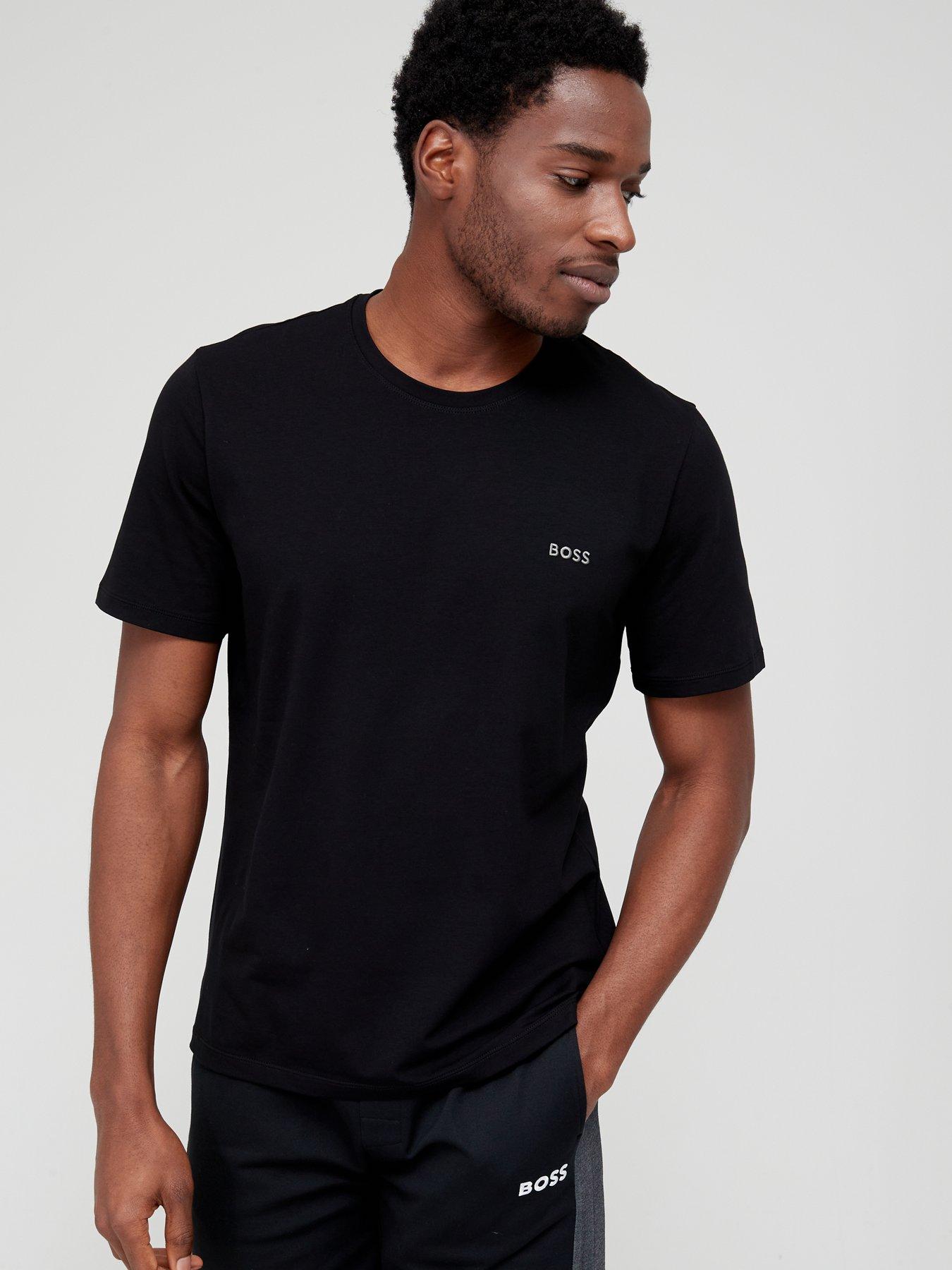 rim pin Produktionscenter BOSS Bodywear Mix & Match Lounge T-Shirt - Black | very.co.uk