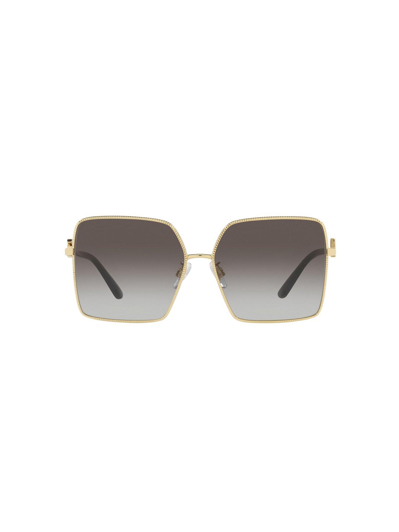 Dolce Gabbana Square Sunglasses Gold Very