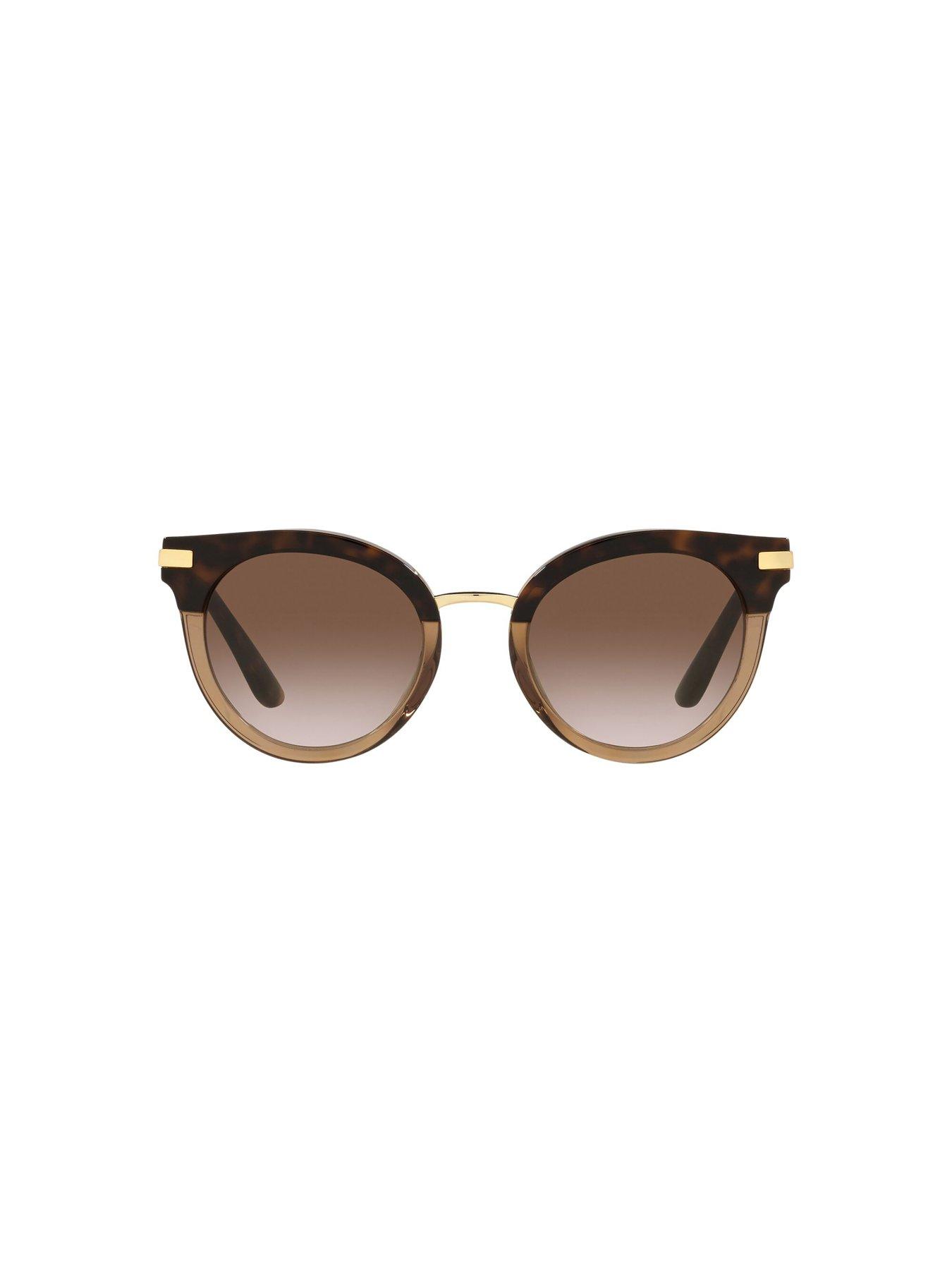 Image 2 of 4 of Dolce & Gabbana Round Sunglasses - Havana
