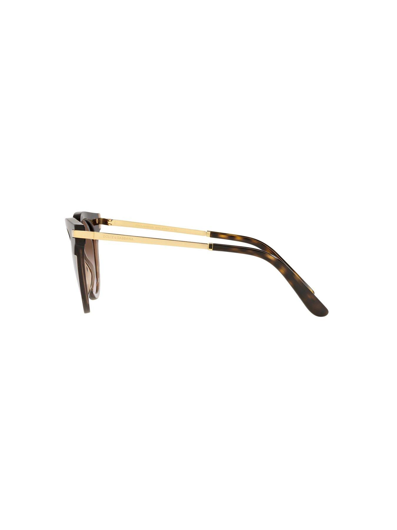 Image 3 of 4 of Dolce & Gabbana Round Sunglasses - Havana