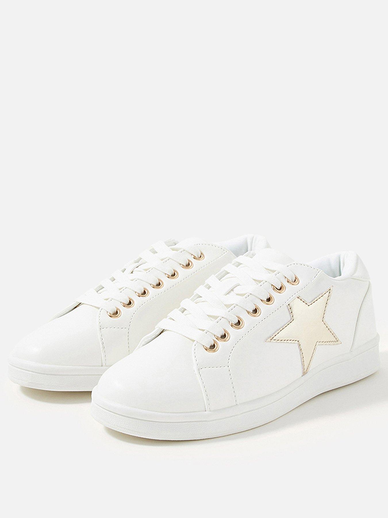 white flat shoes uk