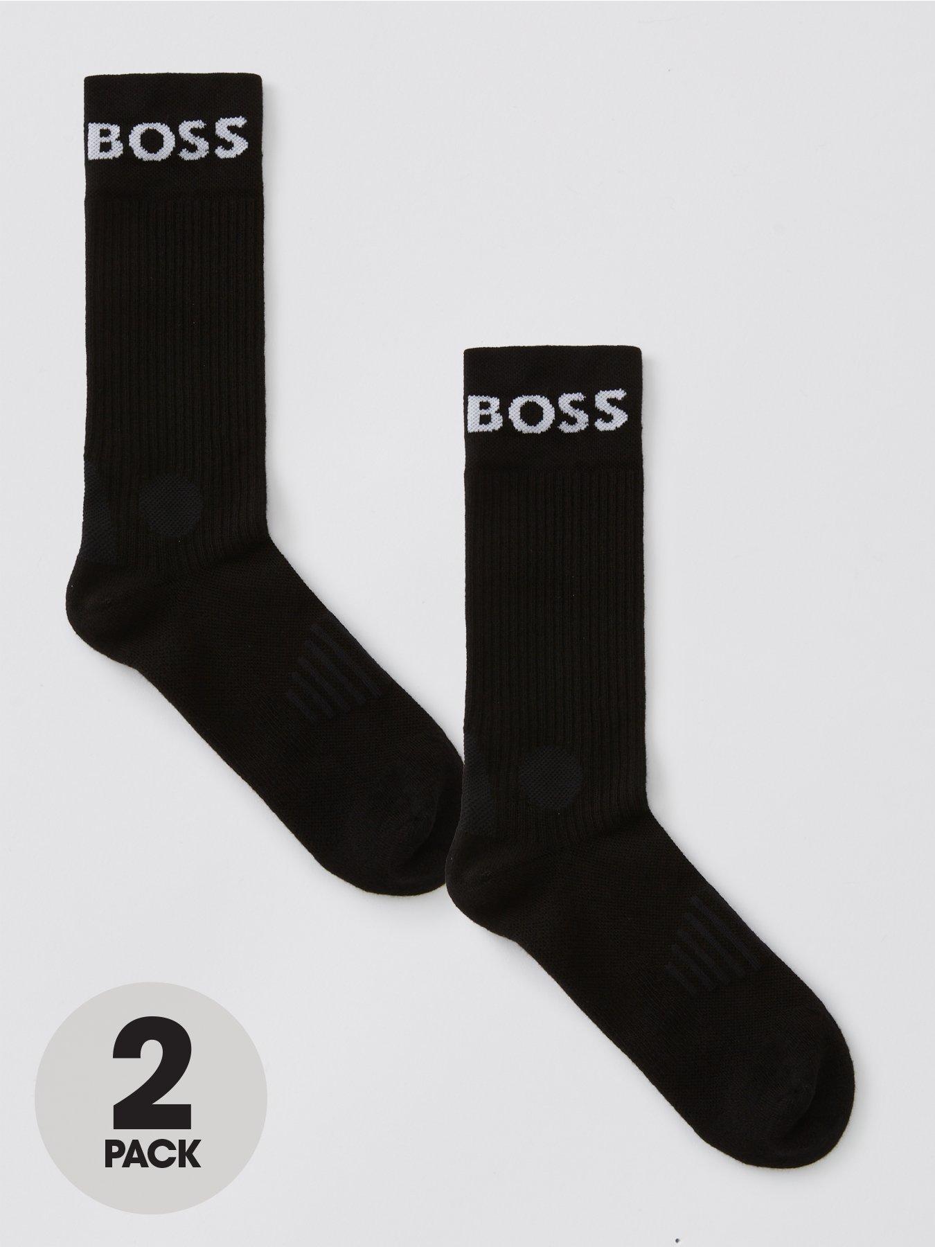 undefined 2 Pack Sports Crew Socks - Black
