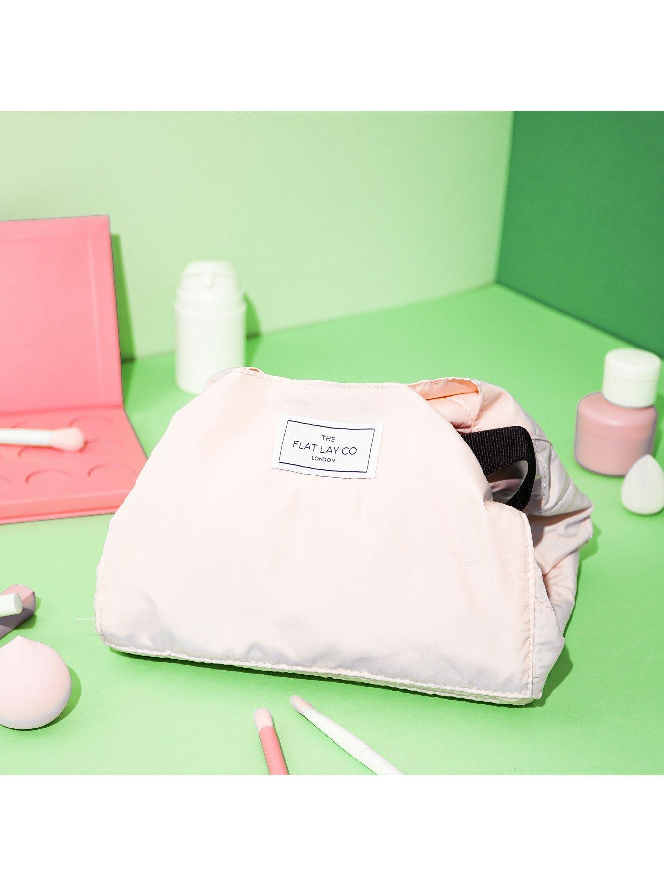 The Flat Lay Co. Blush Pink Open Flat Makeup Bag Very.co.uk
