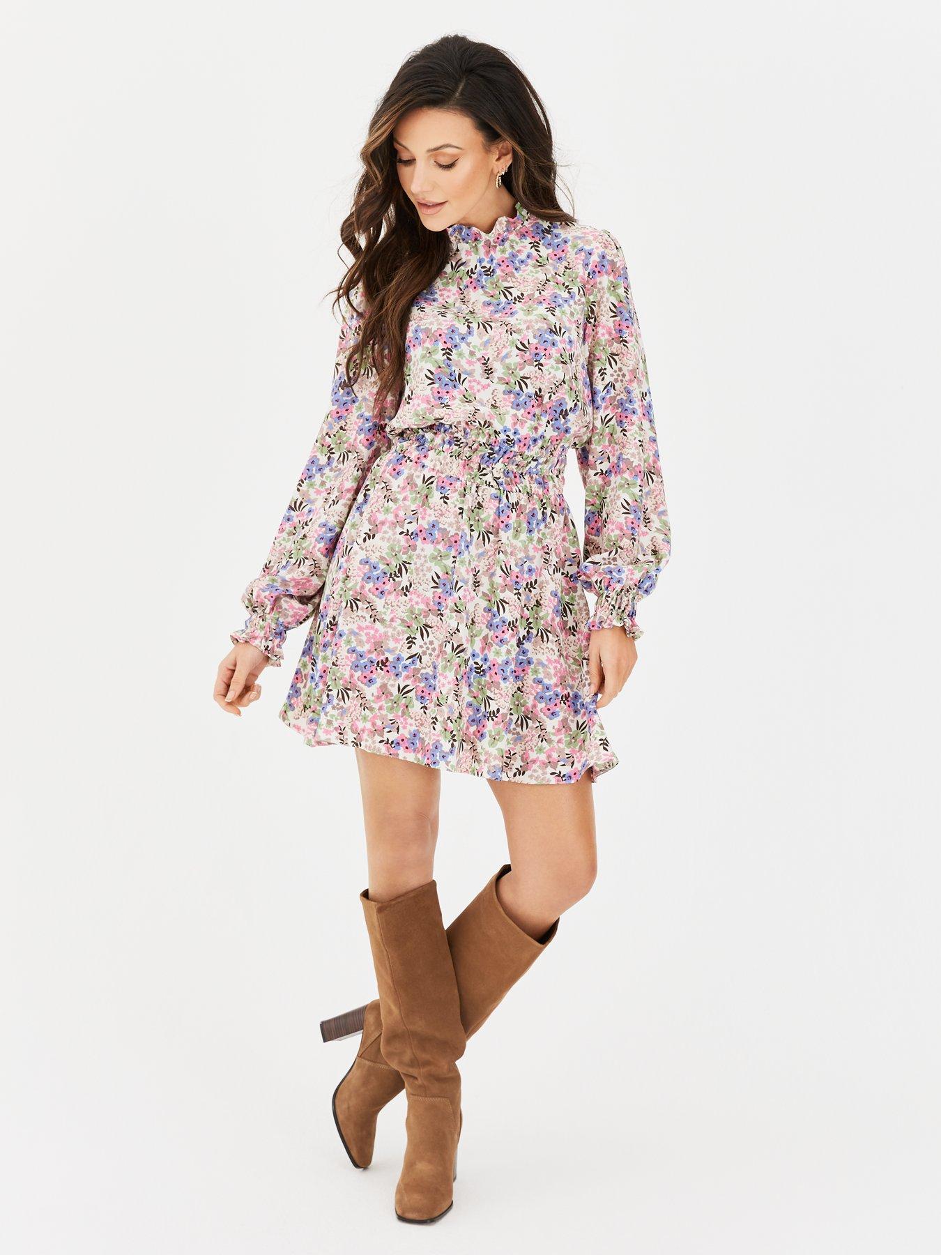 michelle keegan high neck dress