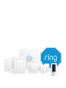 Product photograph of Ring Alarm 2 0 Full Home Kit - Alarm 8-piece Siren Kit Indoor Cam 2nd Gen - Alarm Indoor Cam And Video Doorbell 2nd Gen from very.co.uk