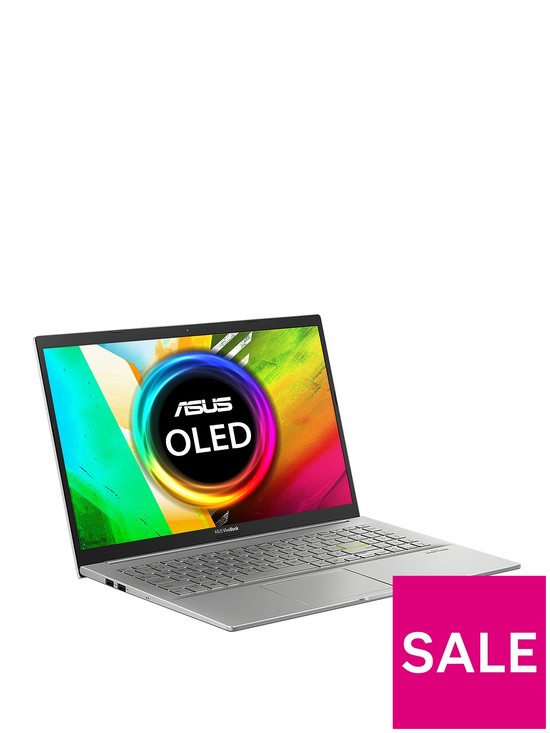 front image of asus-vivobook-15-k513ea-l11068t-laptop-156in-fhd-oled-intel-core-i5nbsp16gb-ramnbsp512gb-ssdnbsp-optionalnbspmicrosoft-365-family-12-months