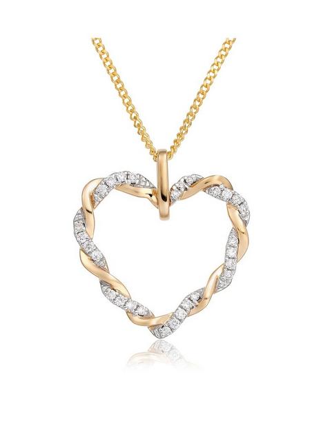 beaverbrooks-entwine-9ct-gold-diamond-heart-pendant