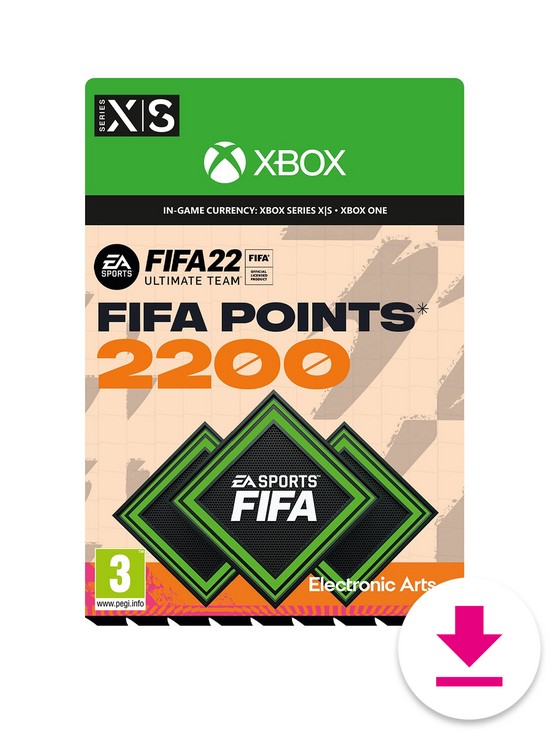 front image of xbox-fut-22-2200-fifa-points