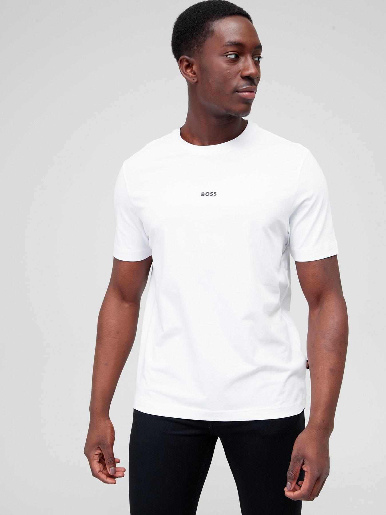 undefined Relaxed Fit Centre Logo T-Shirt - White