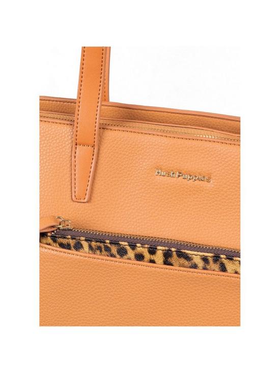 back image of hush-puppies-sadie-leopard-tote-bag-brown