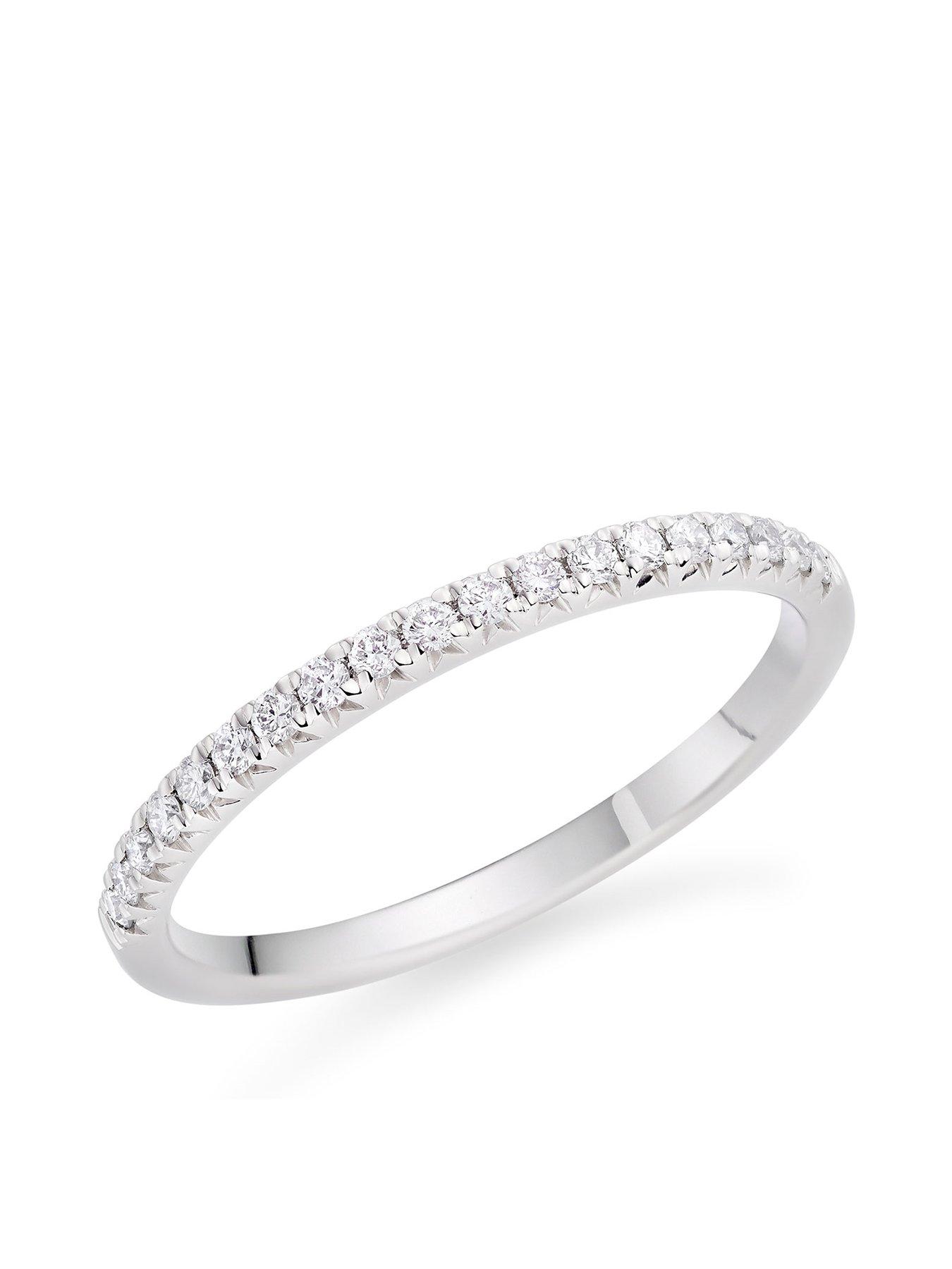 Image 1 of 5 of Beaverbrooks Platinum Diamond Wedding Ring