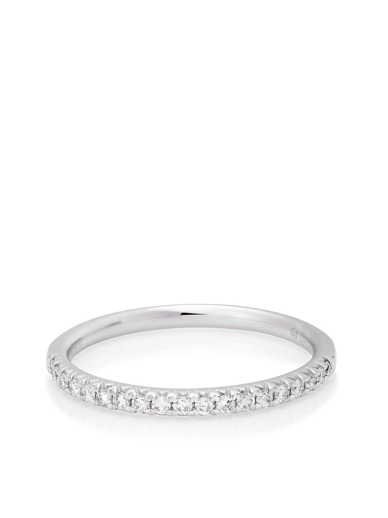 Image 2 of 5 of Beaverbrooks Platinum Diamond Wedding Ring