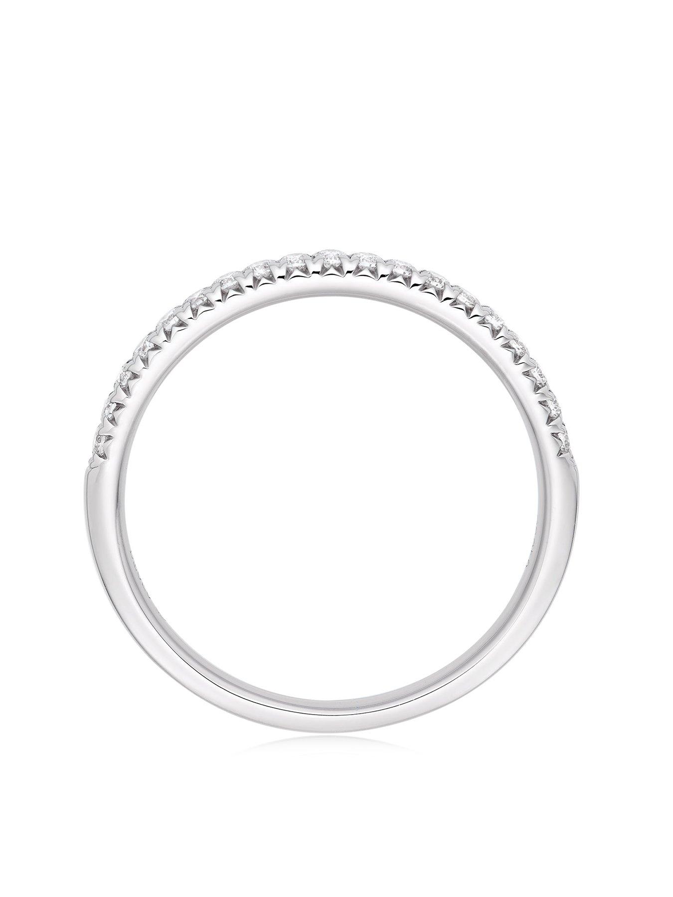 Image 3 of 5 of Beaverbrooks Platinum Diamond Wedding Ring