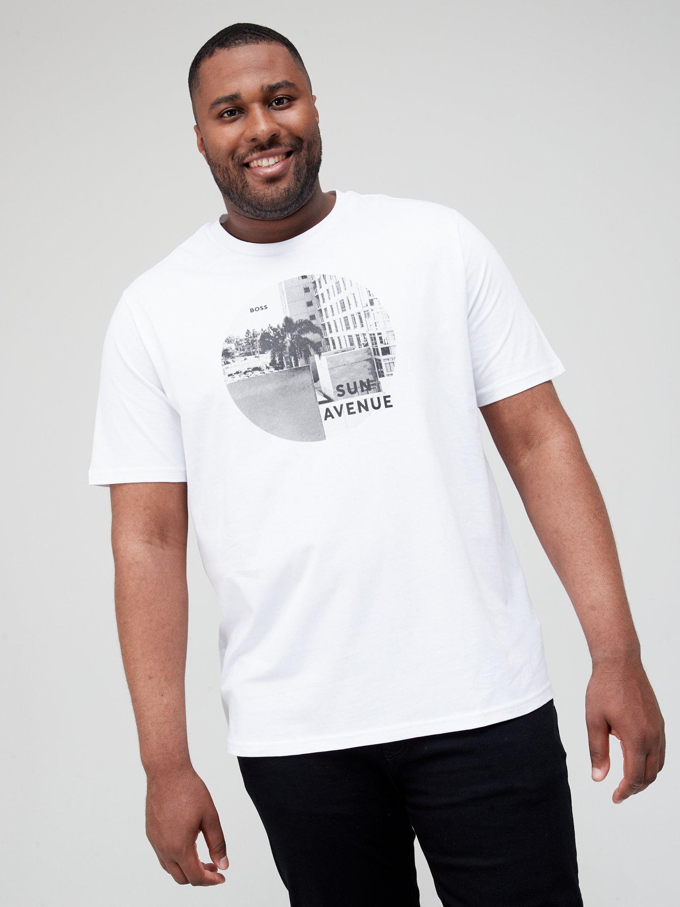  Boss Big & Tall Thinking 5 Print & Logo T-shirt