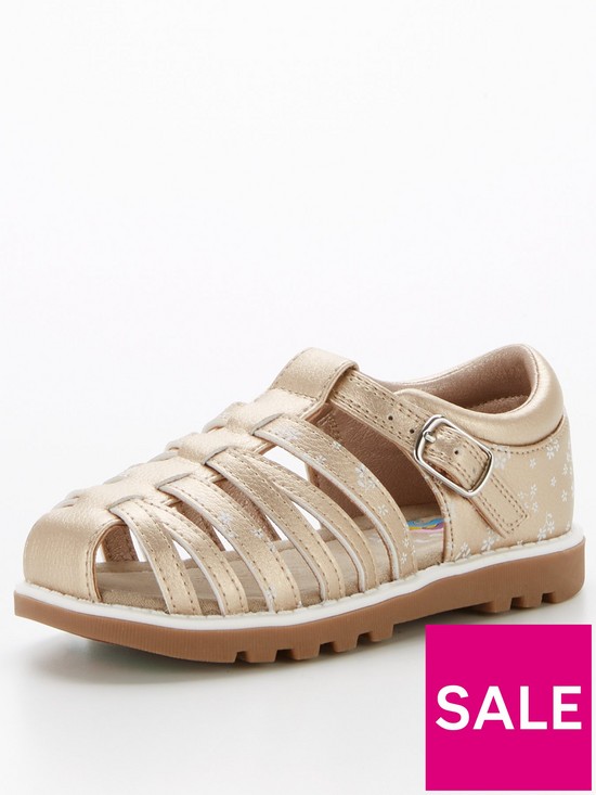 stillFront image of v-by-very-younger-girls-closed-toe-sandals-metallicnbsp