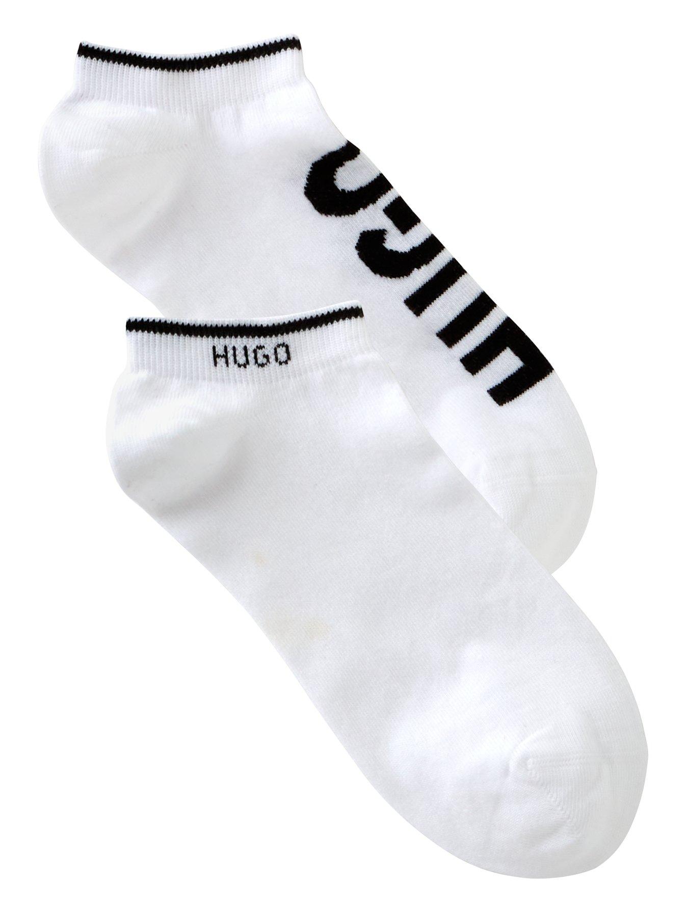 undefined 2 Pack No Show Crew Socks - White