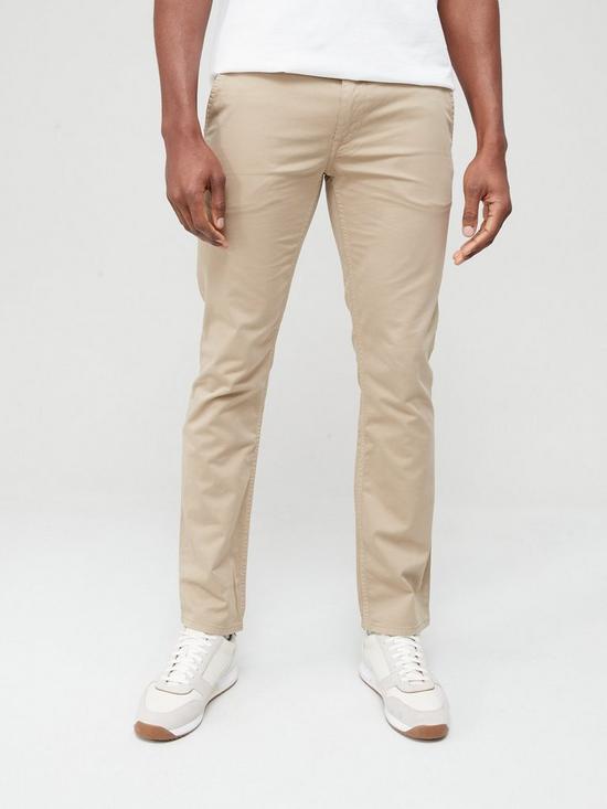 front image of boss-schino-slim-fit-chinos-light-brown
