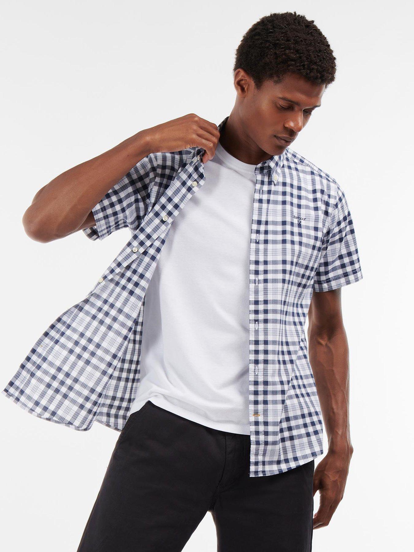 Shirts Barbour Tailered Checked Short Sleeve Shirt