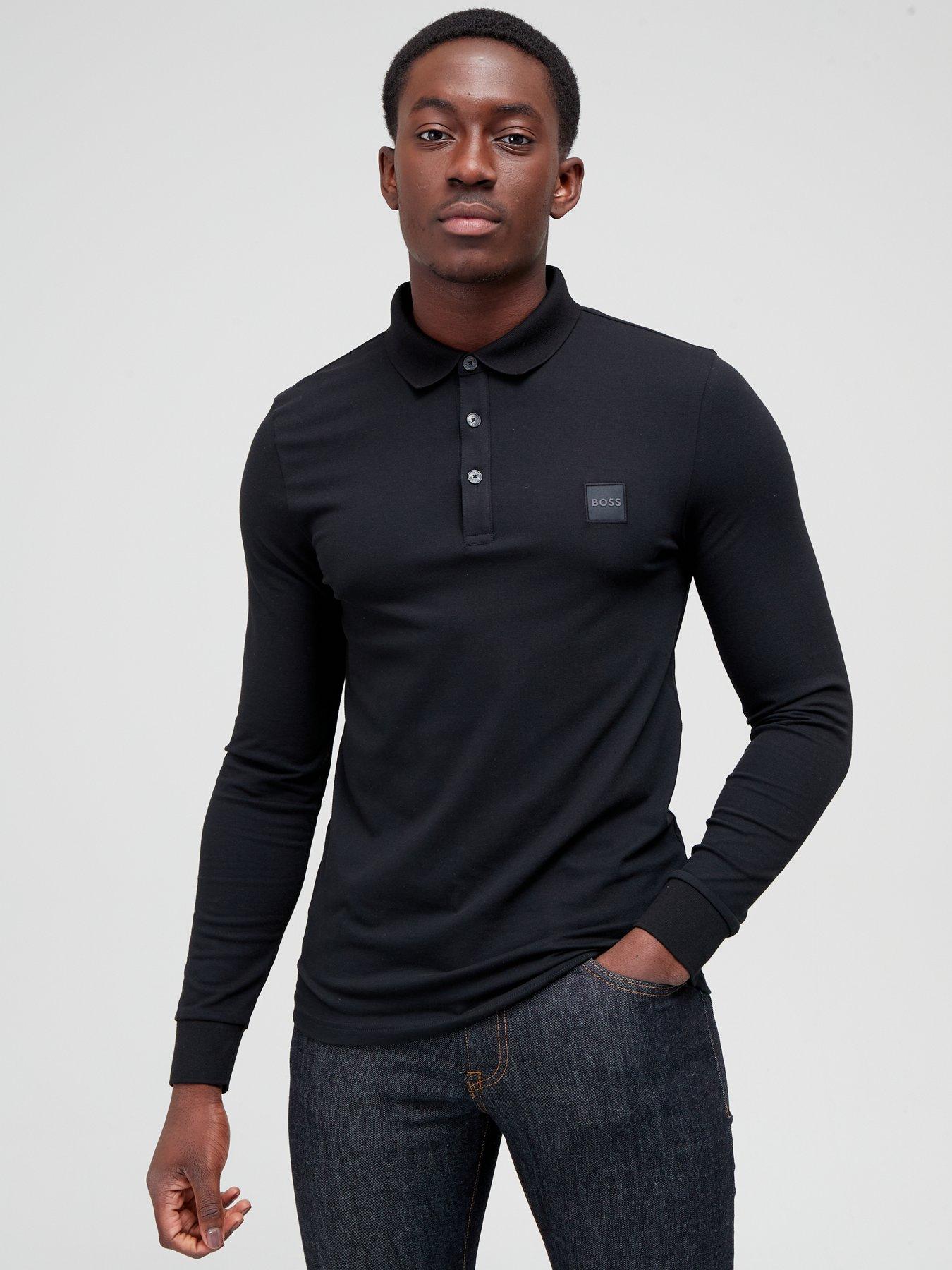 Boss passerby long sleeve deals polo shirt