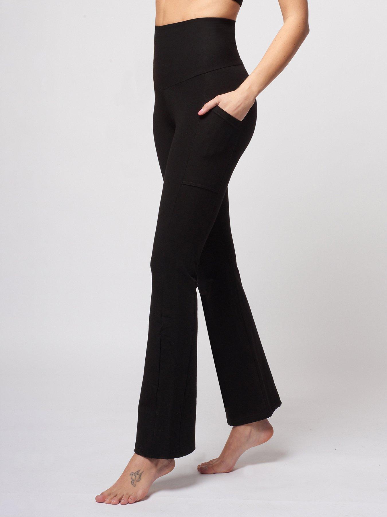 undefined Tummy Control Extra Strong Compression Bootleg Pocket Detail Legging - Black