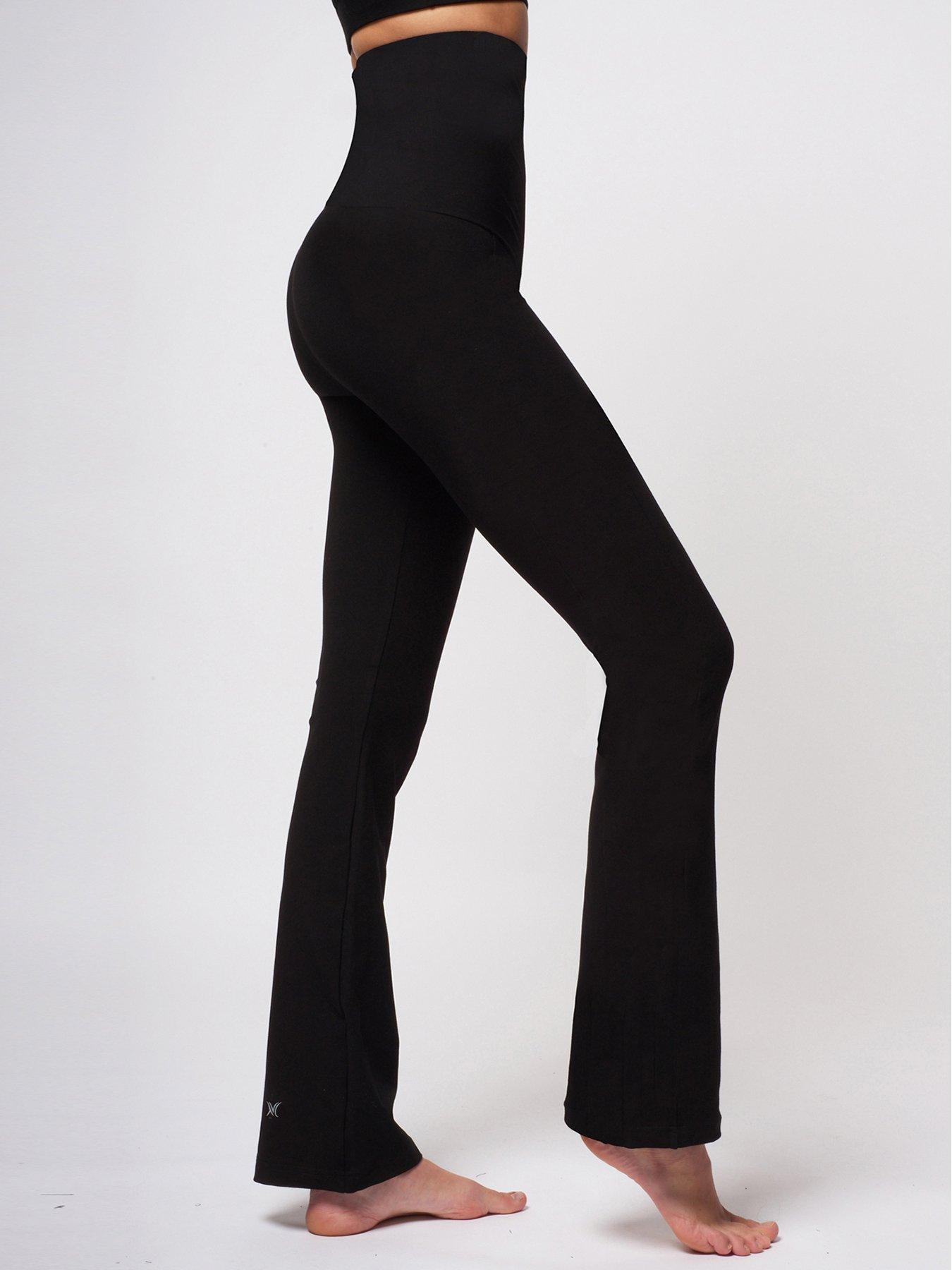 undefined High Tummy Control Extra Strong Compression Bootleg Legging - Black