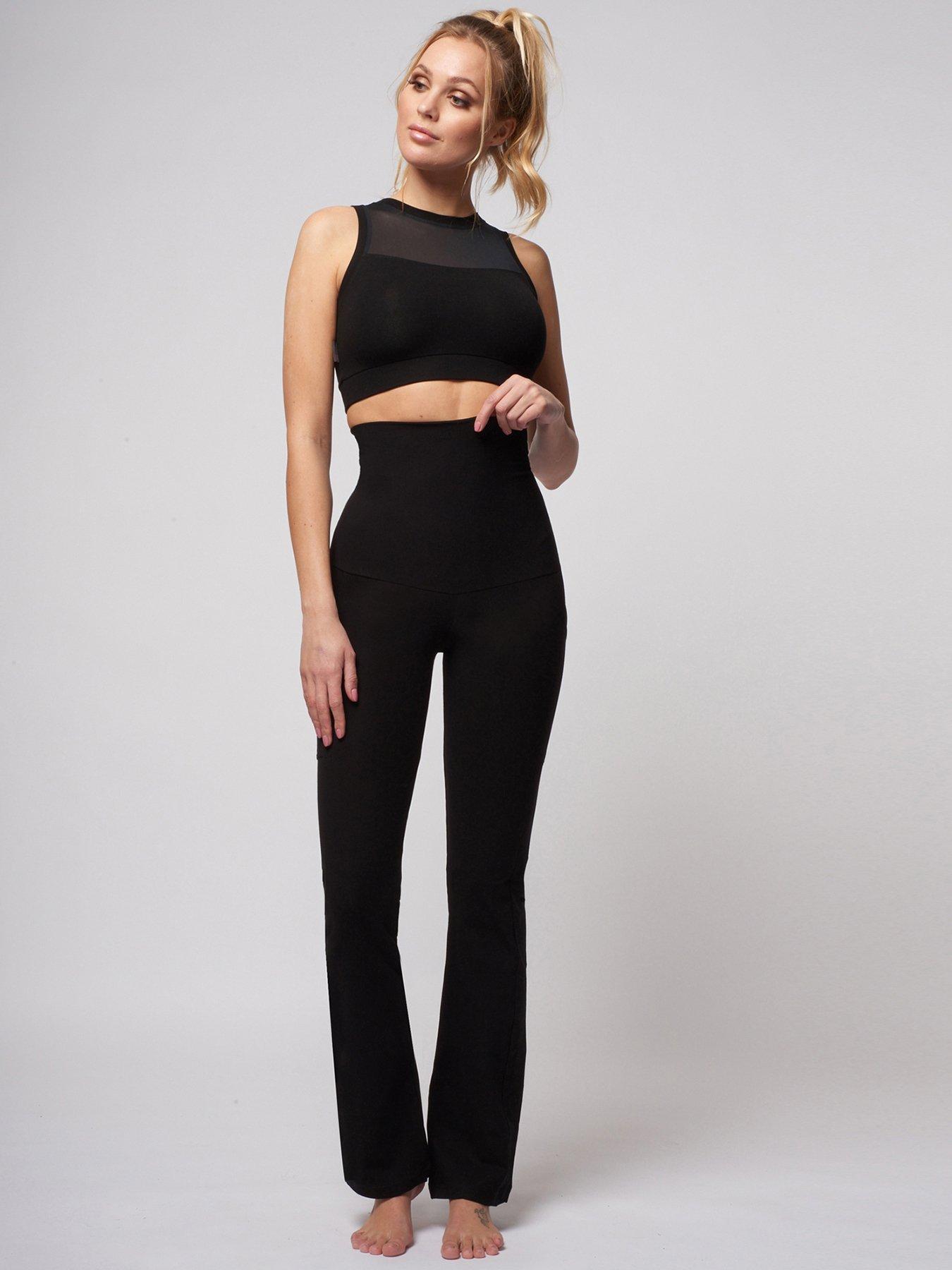 Image 3 of 4 of TLC Sport Performance High Tummy Control Extra Strong Compression Bootleg Legging - Black