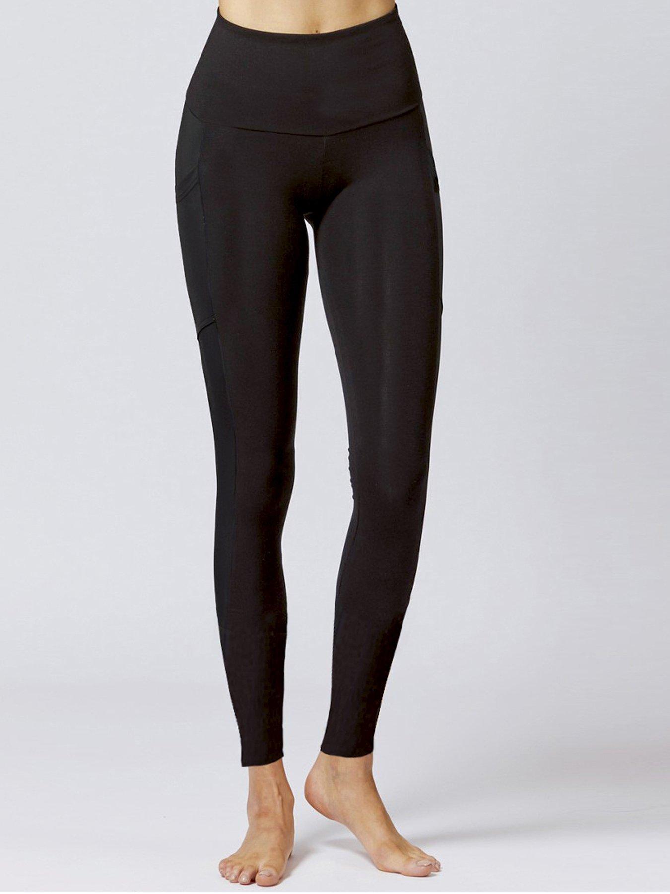 Tummy Control Extra Strong Compression Pocket Detail Legging - Black