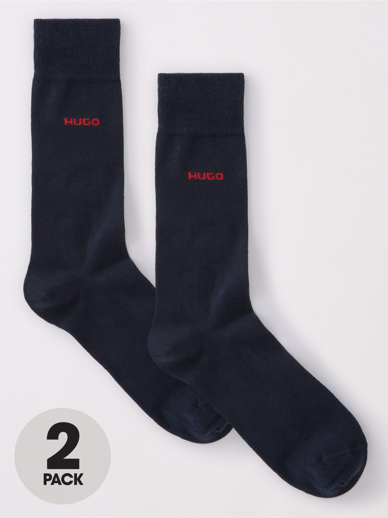 undefined 2 Pack Classic Crew Socks - Navy