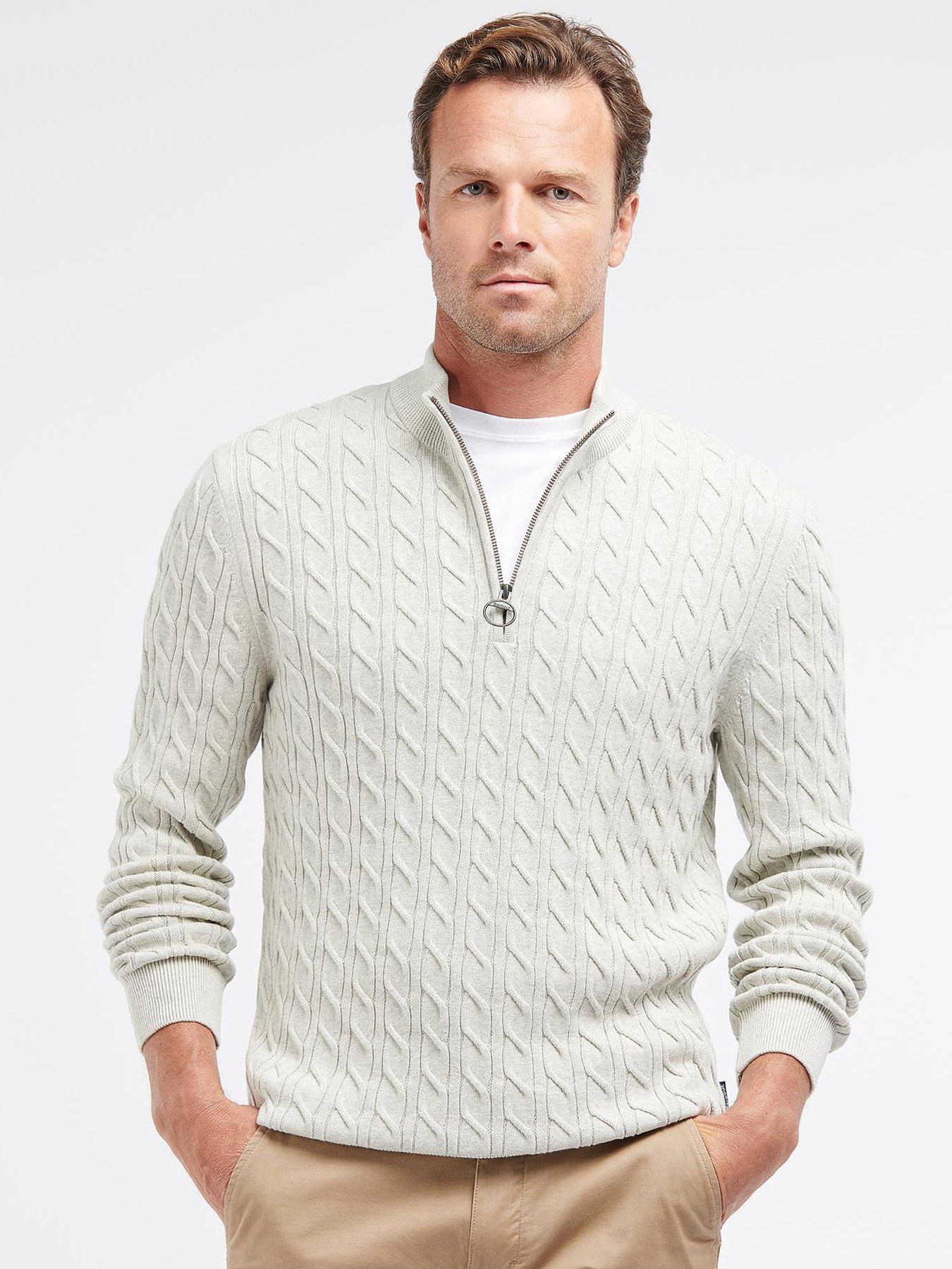  Cable Knit 1/4 Zip Jumper
