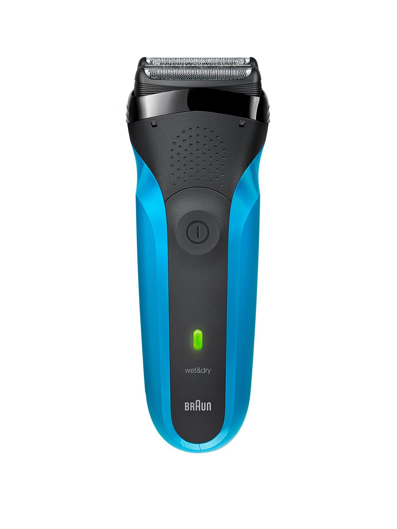Braun Series 3 310 Electric Shaver, Wet  &  Dry Razor for Men, Black/Blue
