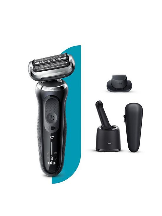 front image of braun-series-7-70-n7200cc-electric-shaver-for-men-with-smartcare-center-precision-trimmer