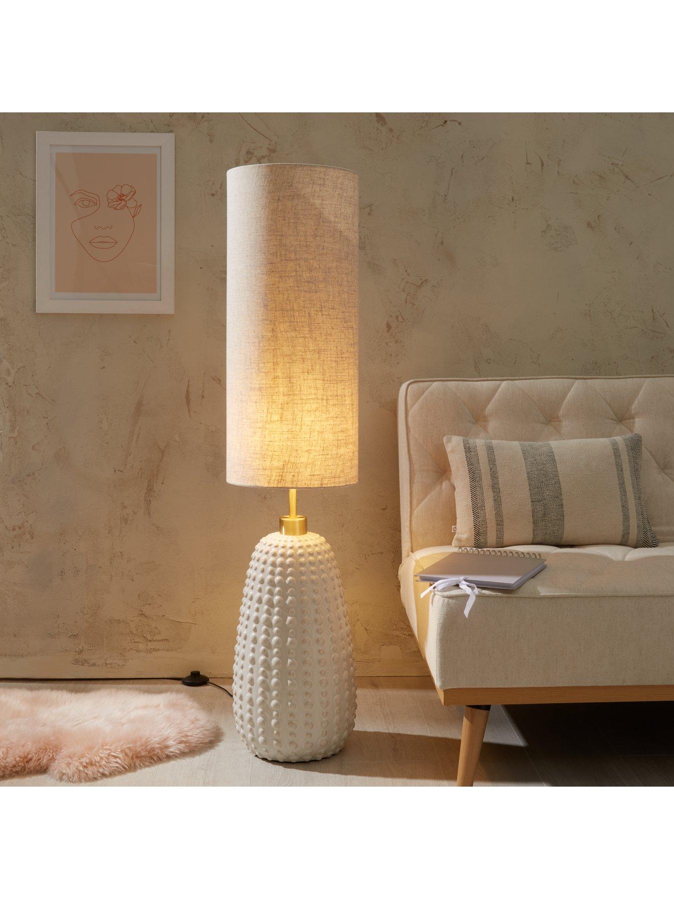 Image 2 of 5 of Very Home Casa Dot Textured Floor Lamp